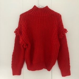 Mango red sweater